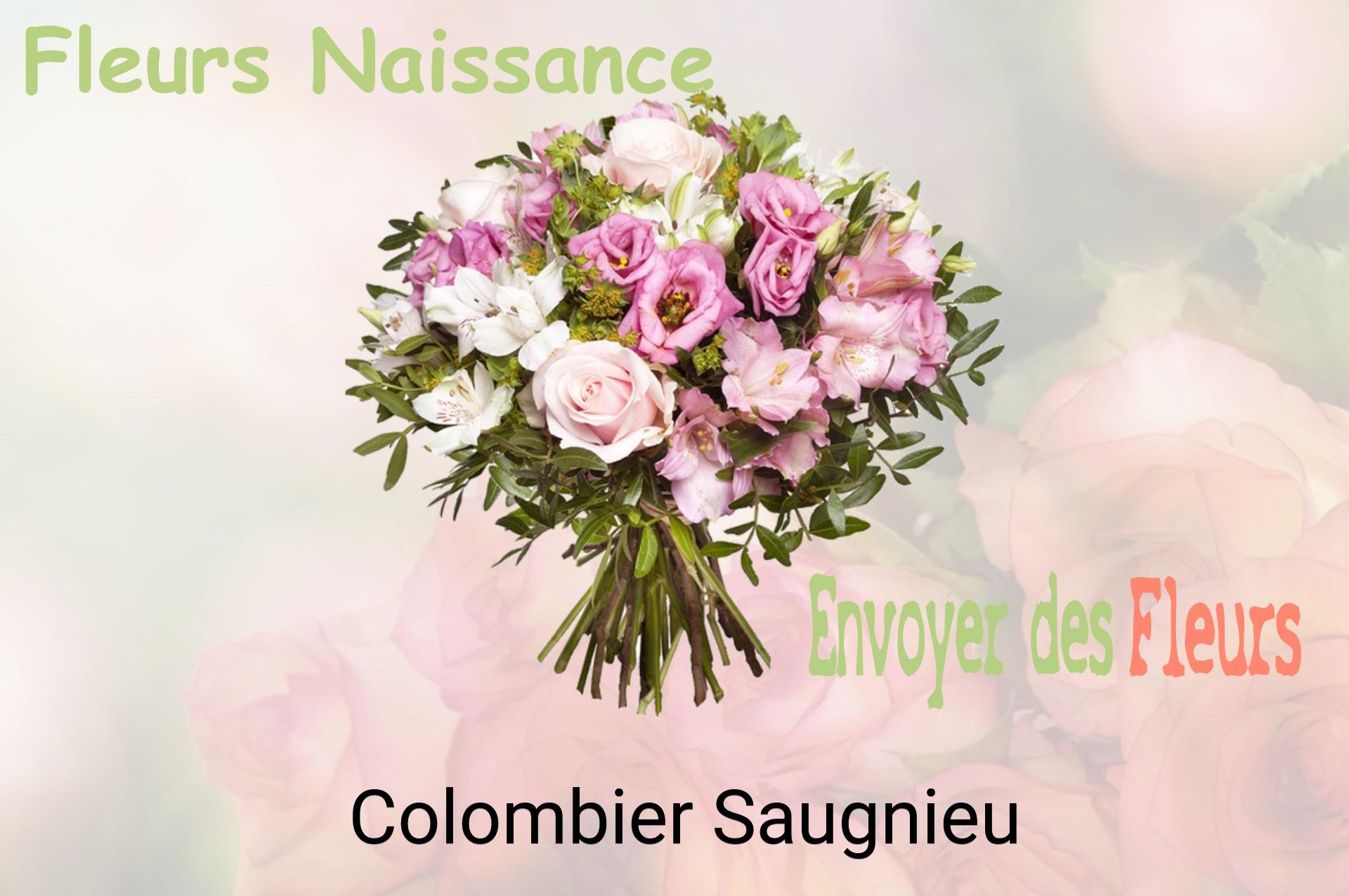 Bouquet de fleurs de naissance livré à Colombier-Saugnieu